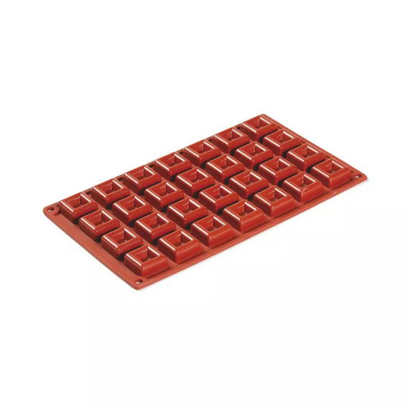 Silikonform für Pralinen, rot
