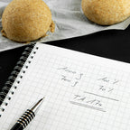 Notizbuch, Stift, Teiglinge, Rezept, Marcel Paa