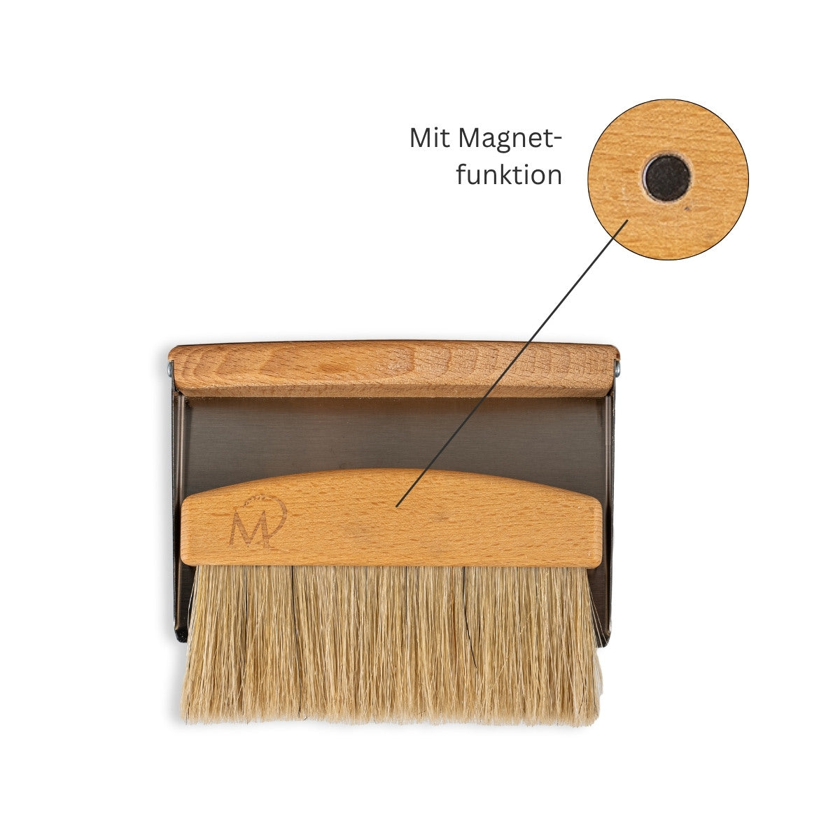 Brotbürste aus Holz mit Magnet