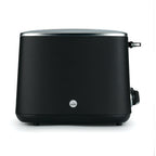 Schwarzer Toaster seitlich fotografiert
