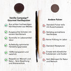 Vanillepulver Vergleich mit Vanilleschote