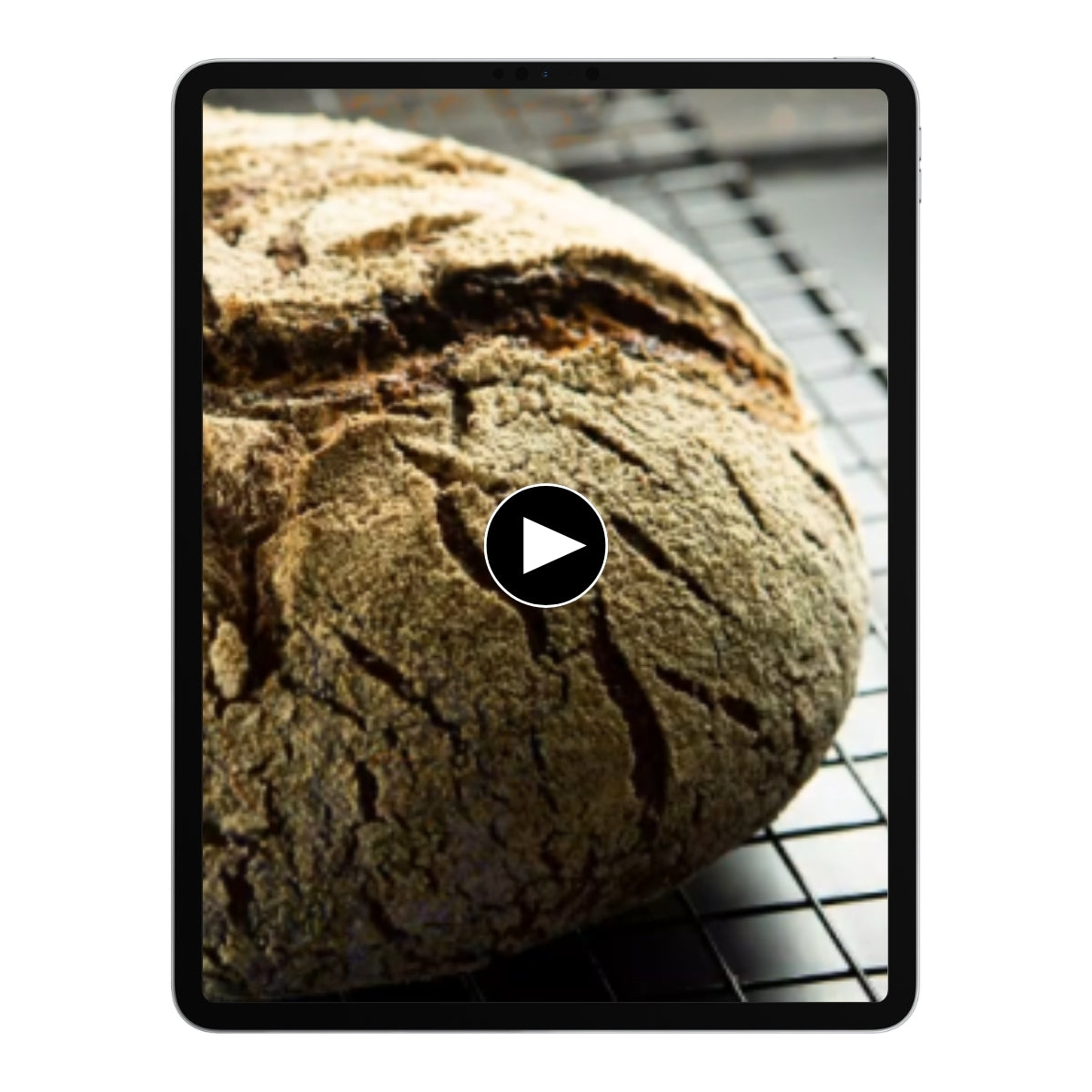 Brot auf einem Tablet