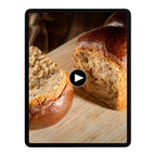 Dinkelbrot auf einem Tablet