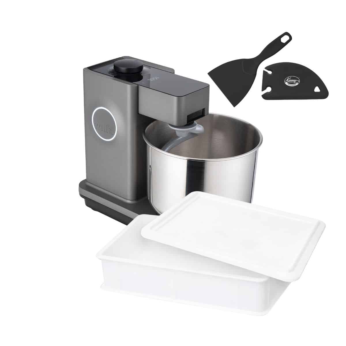 Küchenmaschine mit Zubehör und Teigwanne