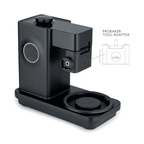 Schwarze Wilfa Küchenmaschine mit Adapter