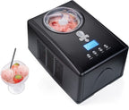 Eismaschine mit Erdbeereis und Display