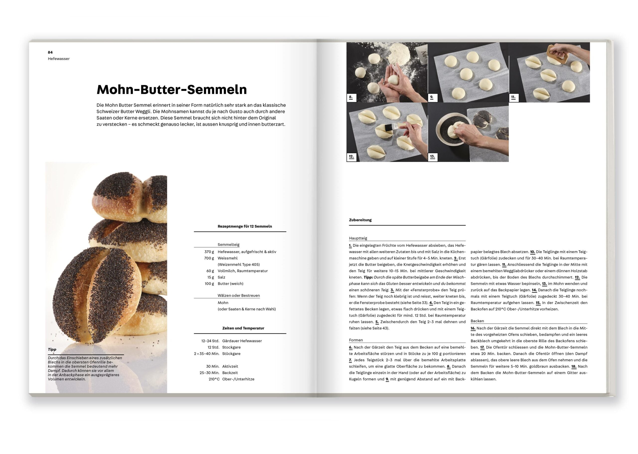 Mohn-Butter-Semmeln und Marcel Paa