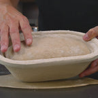 Marcels Gärkorb mit Holzschliff oval Rille 23x14.5x8 cm (Innenmass)