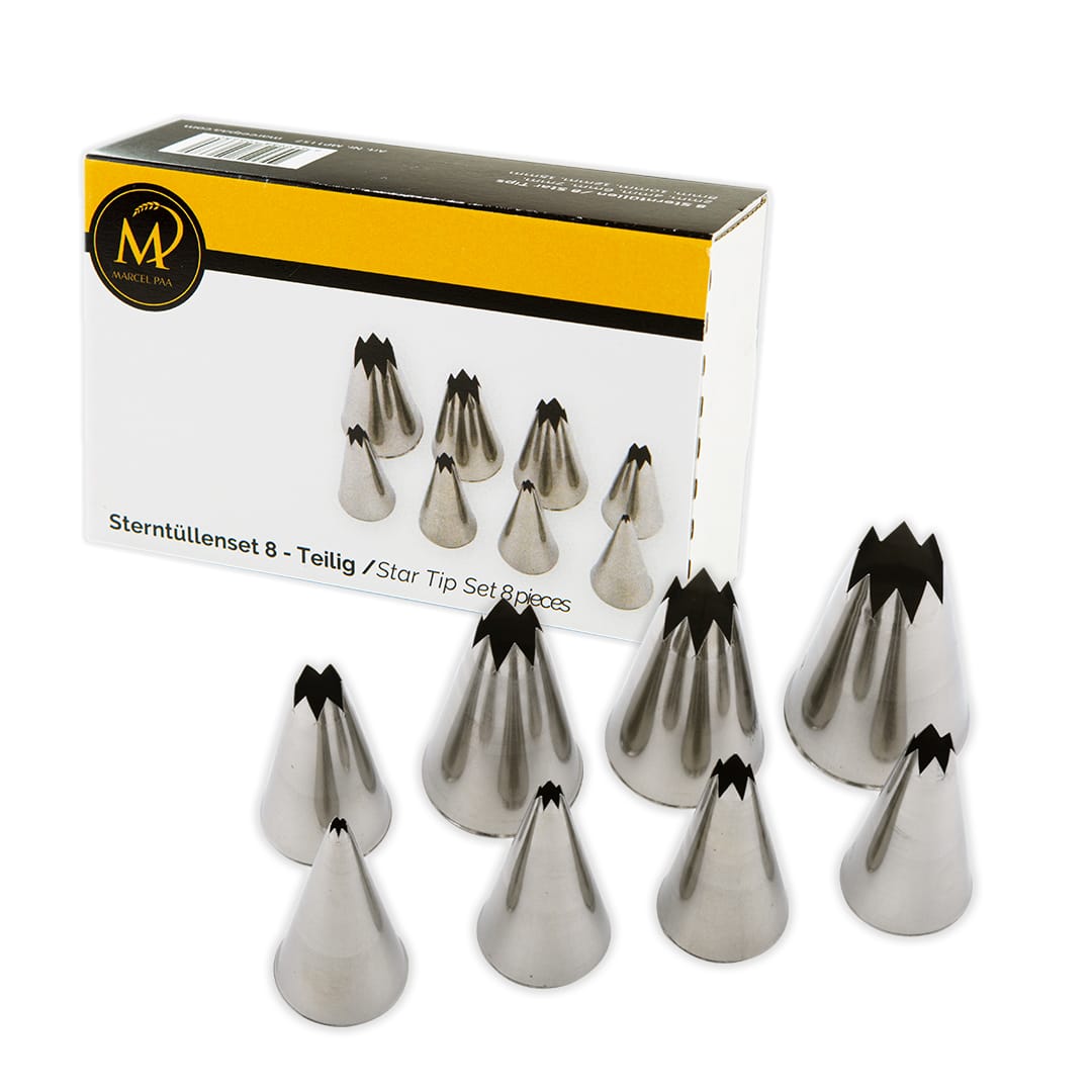 Sterntüllen Set mit Verpackung