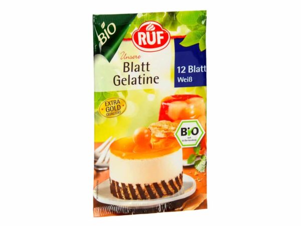 RUF Bio Blatt Gelatine Weiß 20 g