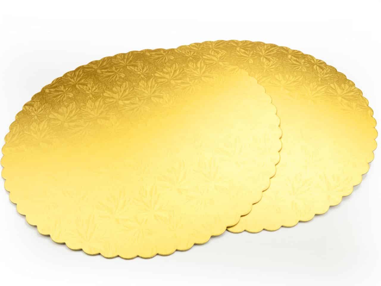 Cakeboard 34 cm gold 2 Stück