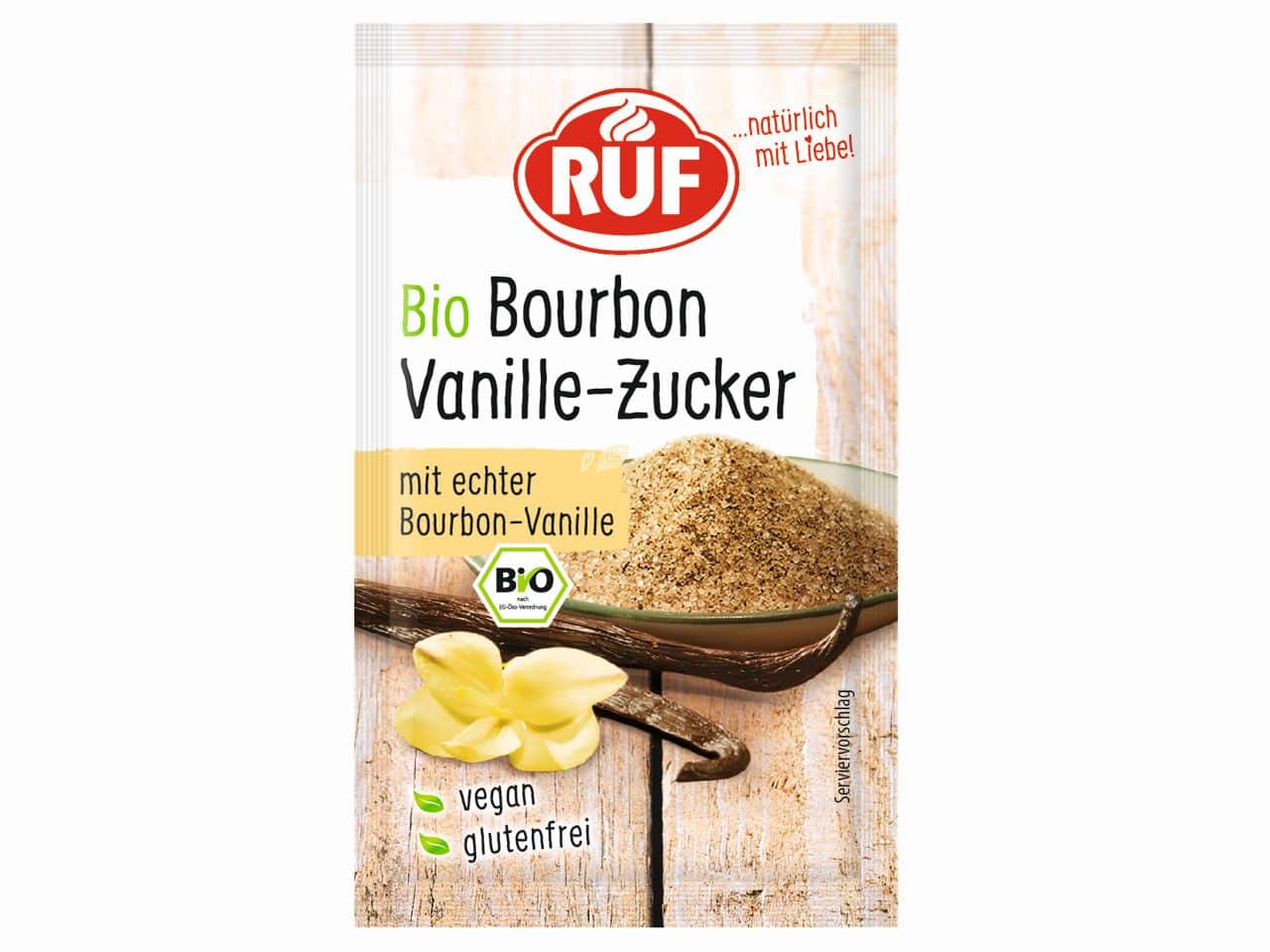 RUF Bio Bourbon Vanille-Zucker 3er Pack 3x8 g