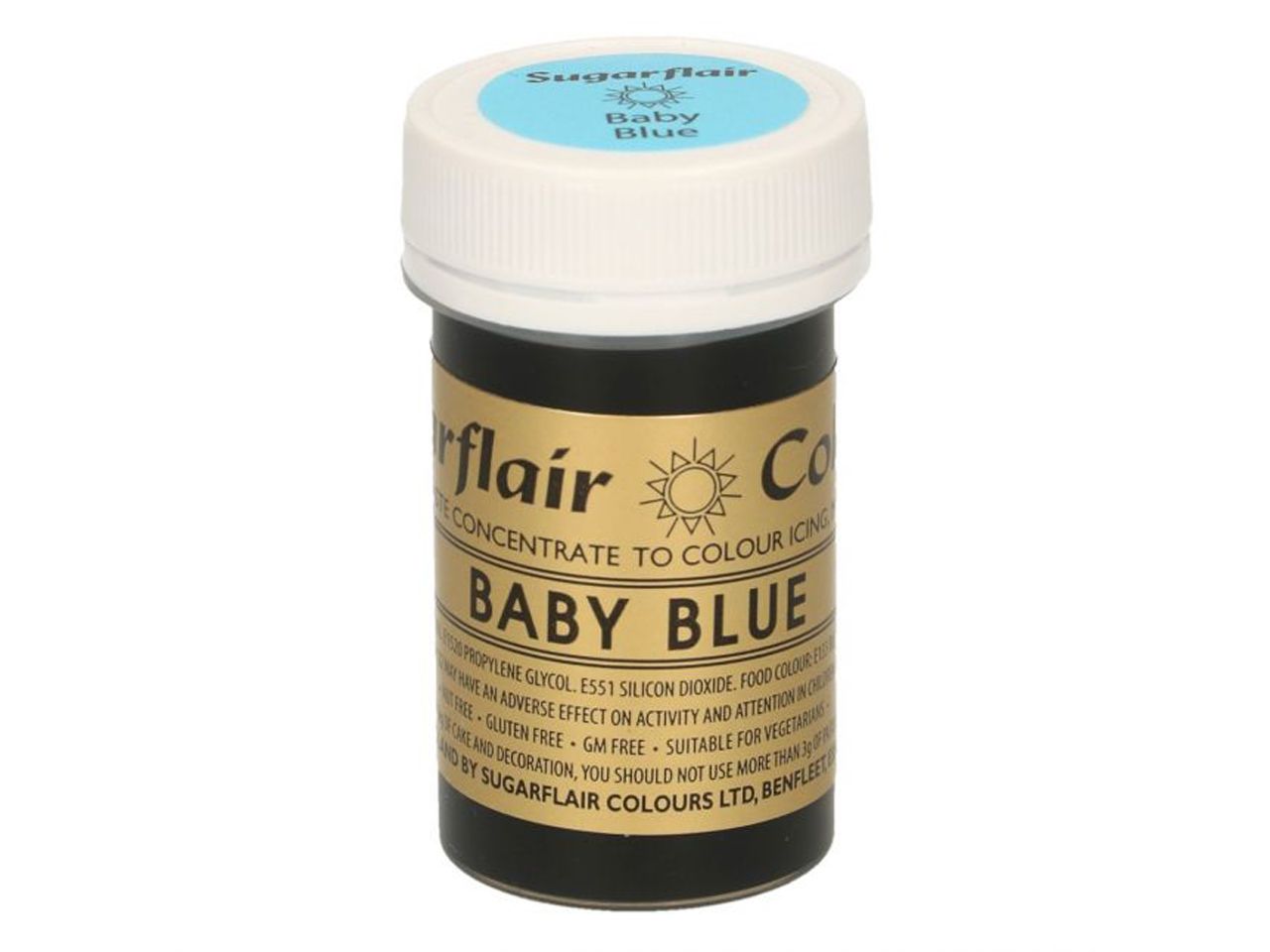 Sugarflair Pastenfarbe Babyblau 25 g