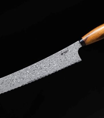 Schmiedeglut DAS Brotmesser (25cm / Wüsteneisenholz)